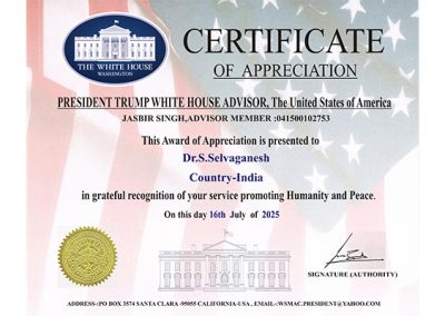 Dr. Selva Ganesh - National President of BHP